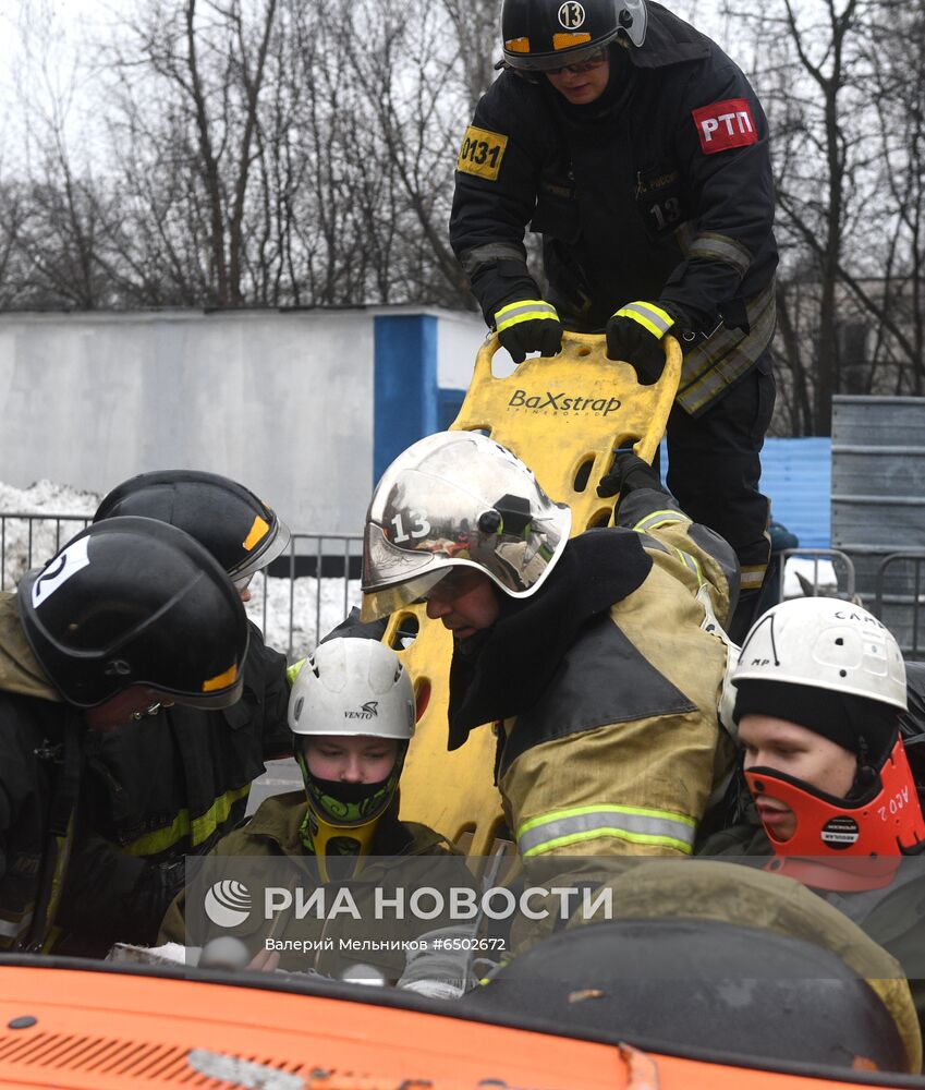 Соревнования МЧС по ликвидации последствий ДТП