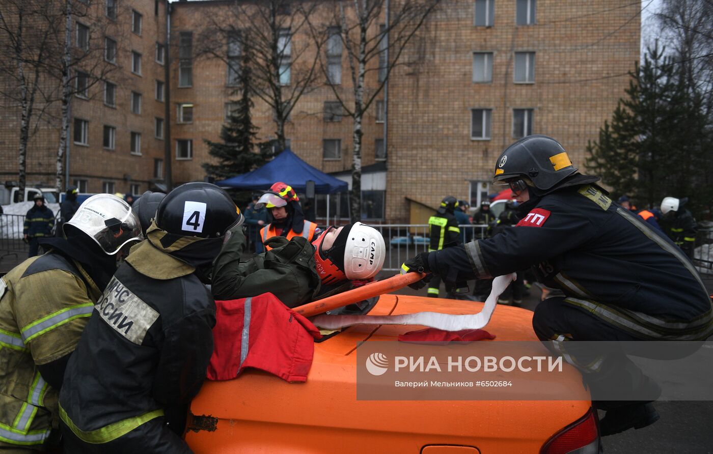 Соревнования МЧС по ликвидации последствий ДТП