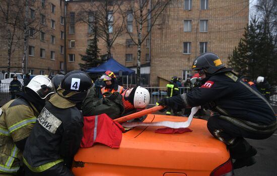 Соревнования МЧС по ликвидации последствий ДТП