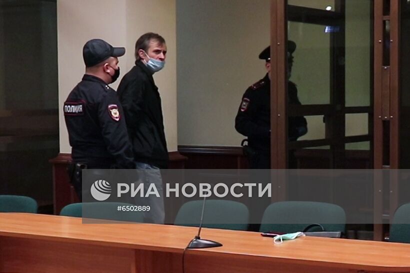 Оглашение приговора С. Петушкову, обвиняемому в госизмене