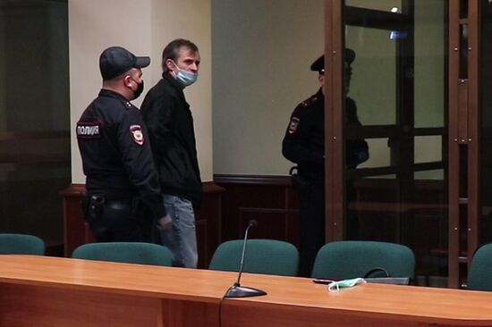 Оглашение приговора С. Петушкову, обвиняемому в госизмене