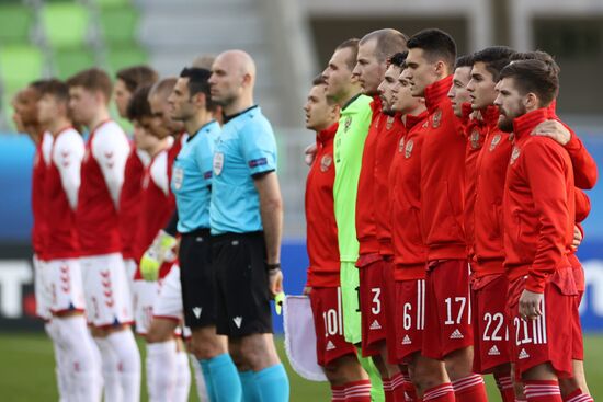 Футбол. Молодежный ЧЕ-2021. Матч Дания – Россия