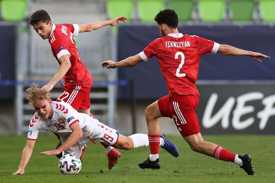 Футбол. Молодежный ЧЕ-2021. Матч Дания – Россия