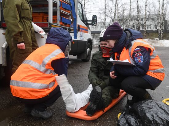 Соревнования МЧС по ликвидации последствий ДТП