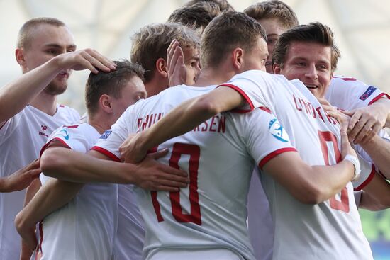 Футбол. Молодежный ЧЕ-2021. Матч Дания – Россия