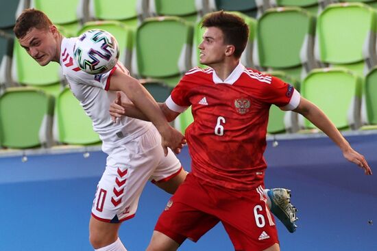 Футбол. Молодежный ЧЕ-2021. Матч Дания – Россия