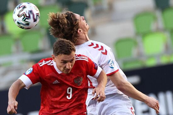 Футбол. Молодежный ЧЕ-2021. Матч Дания – Россия