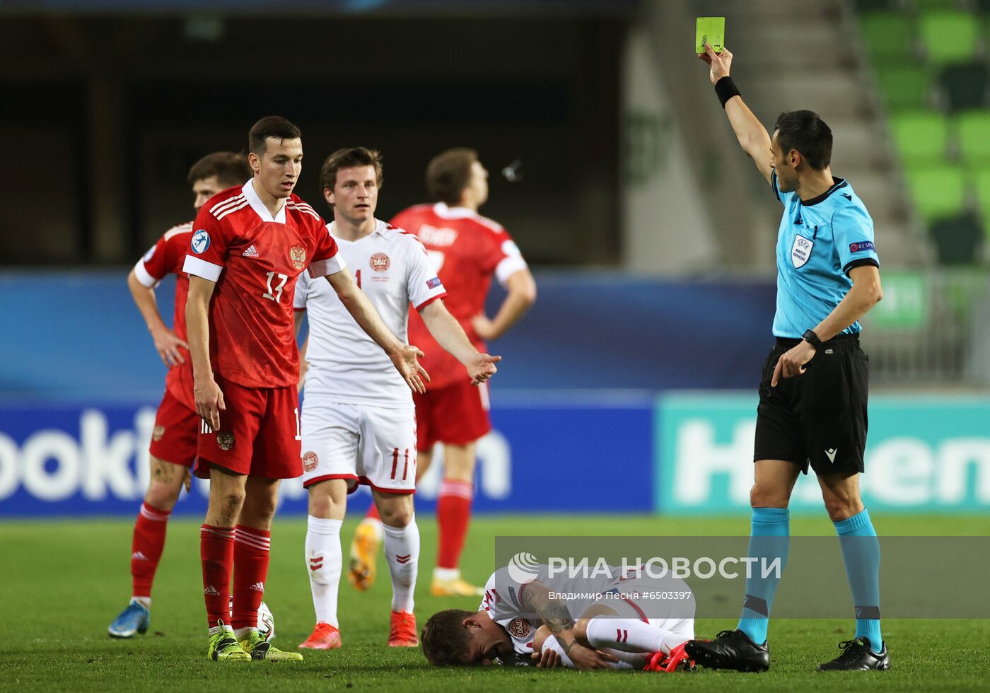 Футбол. Молодежный ЧЕ-2021. Матч Дания – Россия