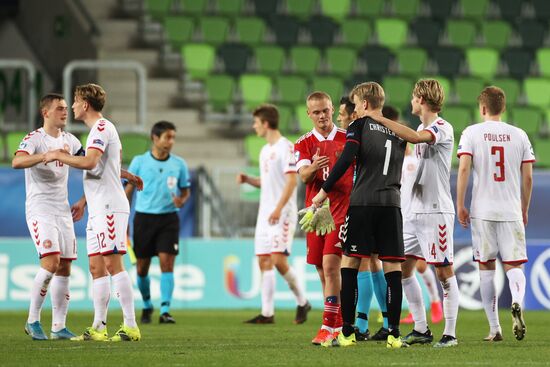 Футбол. Молодежный ЧЕ-2021. Матч Дания – Россия