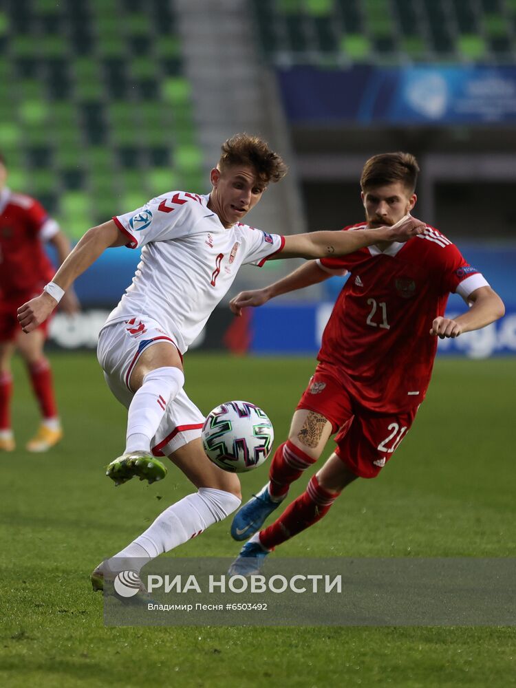 Футбол. Молодежный ЧЕ-2021. Матч Дания – Россия