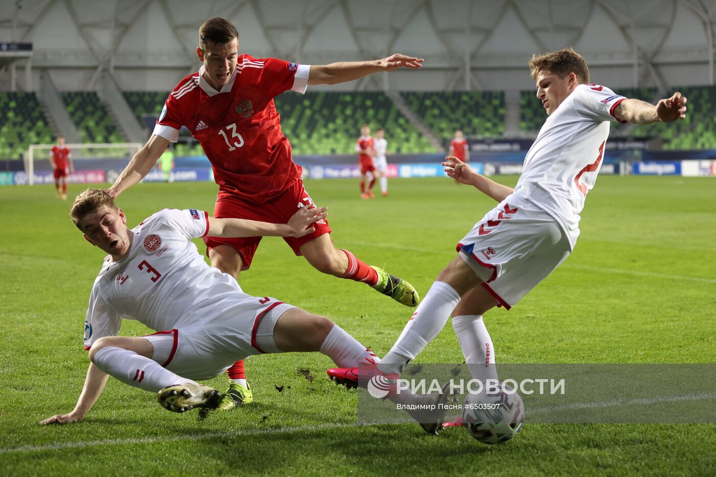 Футбол. Молодежный ЧЕ-2021. Матч Дания – Россия