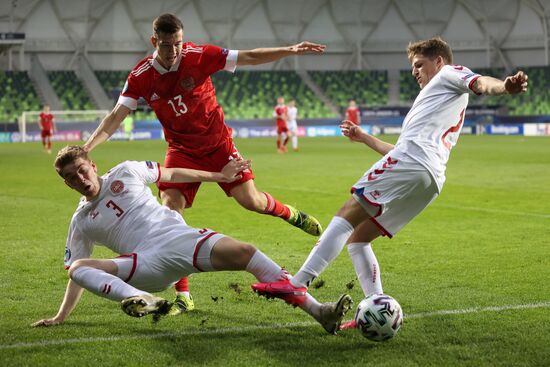 Футбол. Молодежный ЧЕ-2021. Матч Дания – Россия