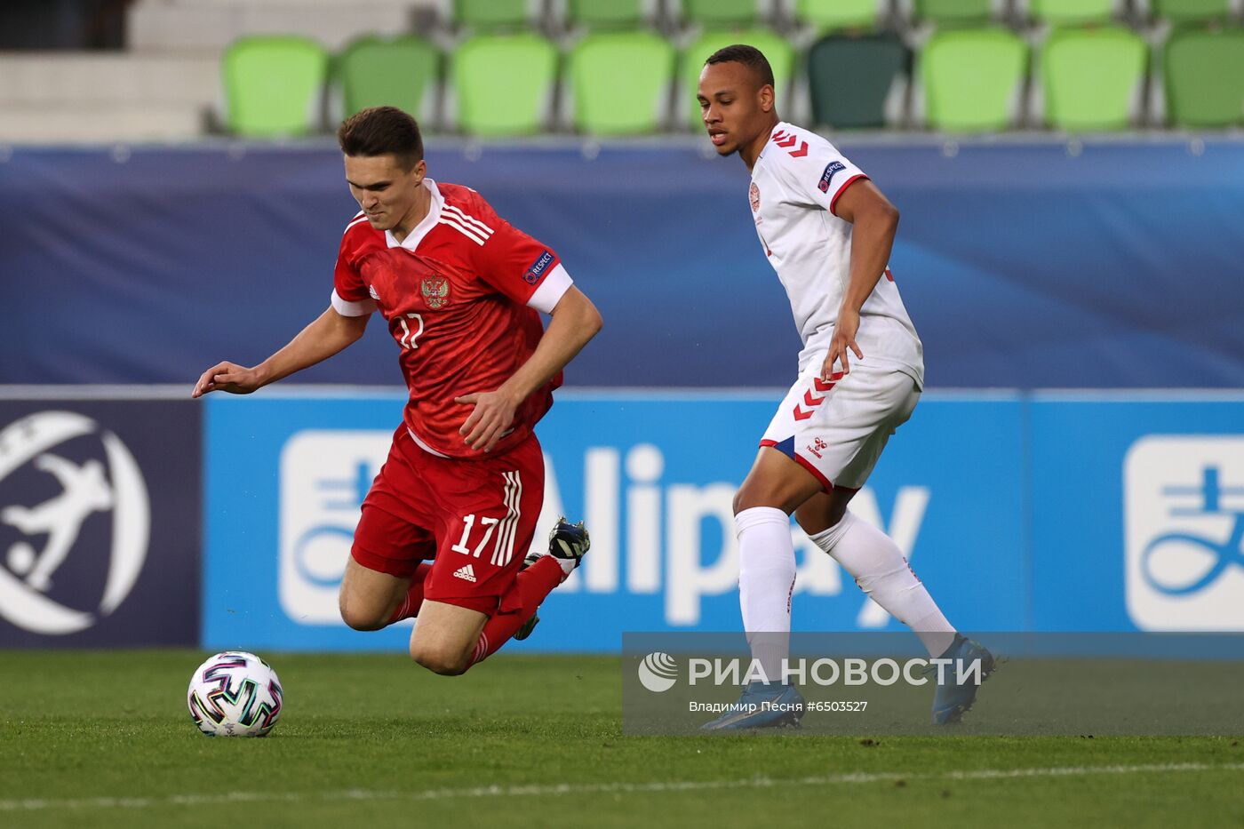 Футбол. Молодежный ЧЕ-2021. Матч Дания – Россия