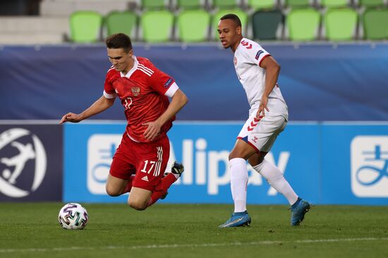 Футбол. Молодежный ЧЕ-2021. Матч Дания – Россия