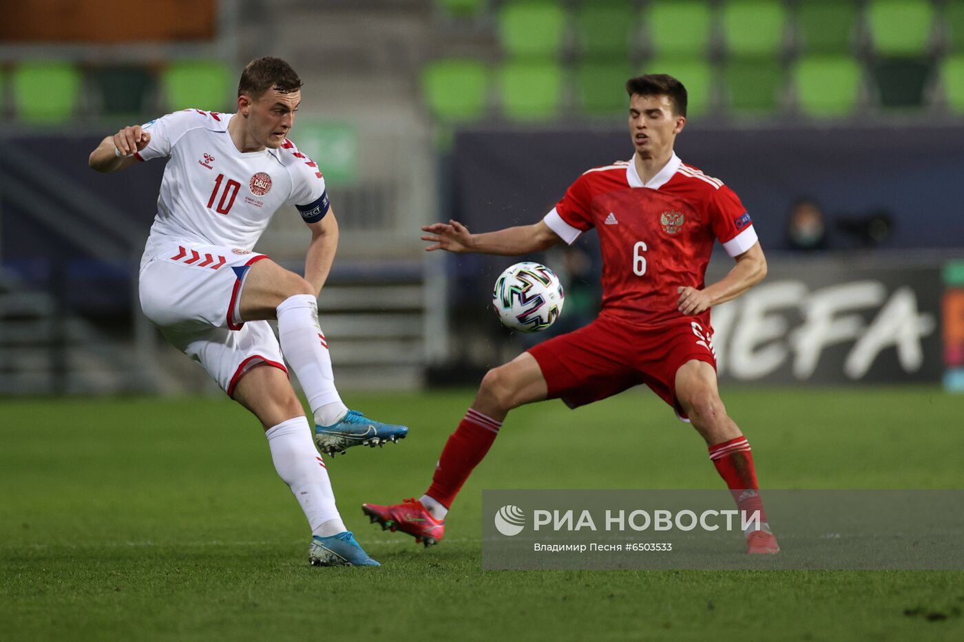 Футбол. Молодежный ЧЕ-2021. Матч Дания – Россия