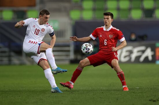 Футбол. Молодежный ЧЕ-2021. Матч Дания – Россия