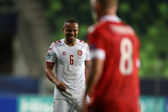 Футбол. Молодежный ЧЕ-2021. Матч Дания – Россия