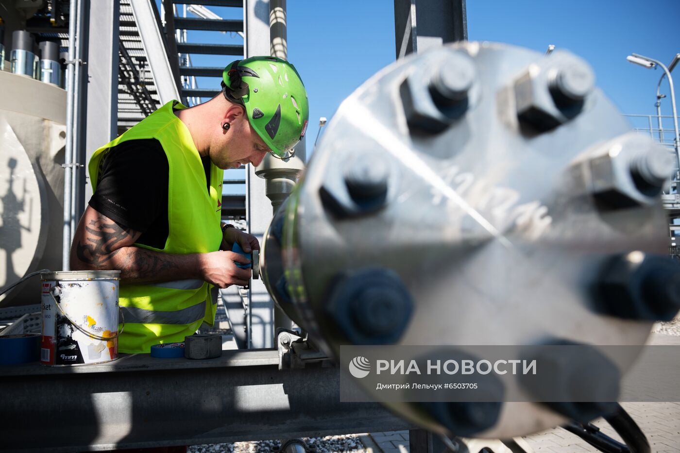 Строительство газопровода "Северный поток-2" в Германии