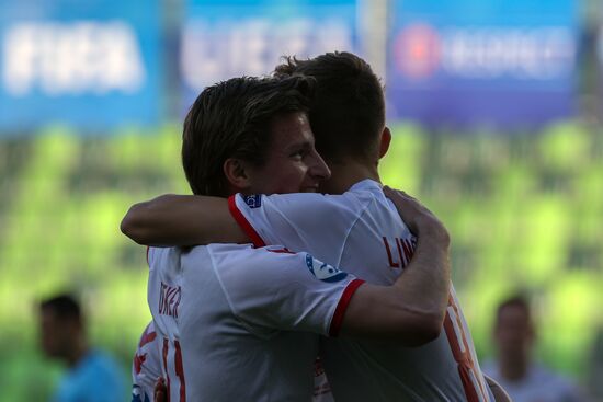 Футбол. Молодежный ЧЕ-2021. Матч Дания – Россия