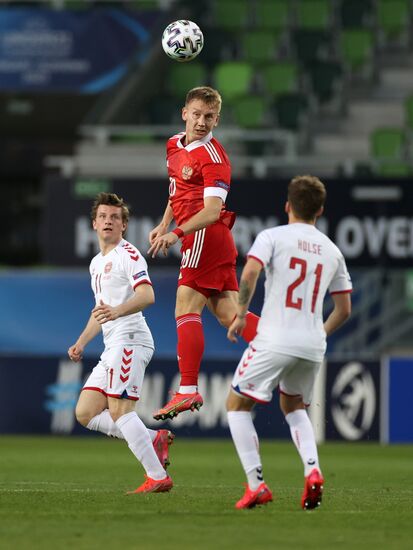 Футбол. Молодежный ЧЕ-2021. Матч Дания – Россия