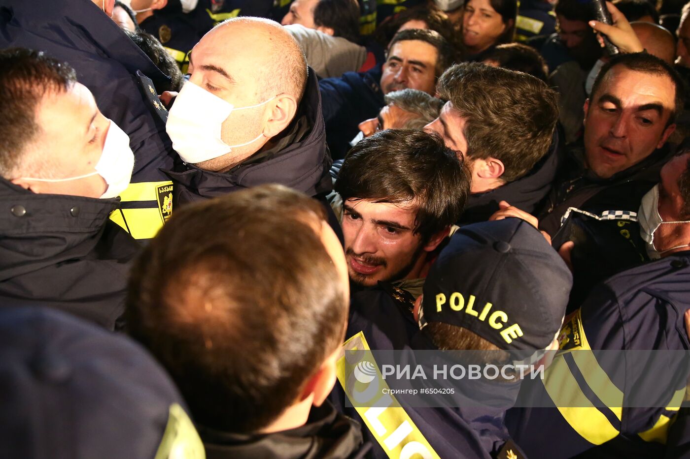 Акция протеста против В. Познера в Грузии