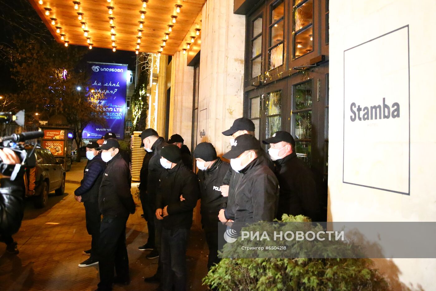 Акция протеста против В. Познера в Грузии