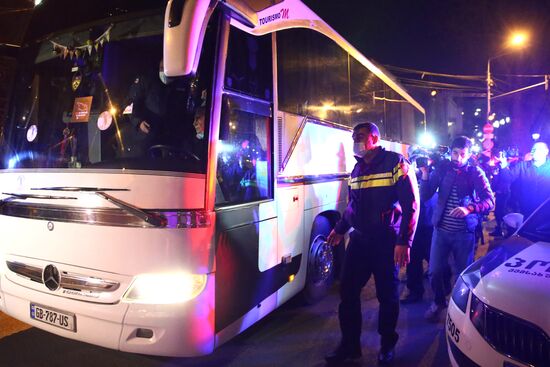 Акция протеста против В. Познера в Грузии