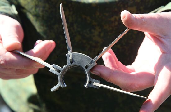 Последствия обстрела в Донецкой области