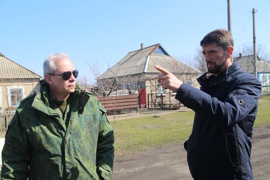 Последствия обстрела в Донецкой области