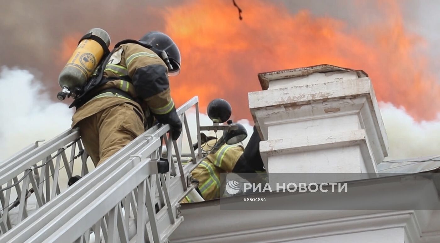 Пожар в кардиохирургическом центре в Благовещенске