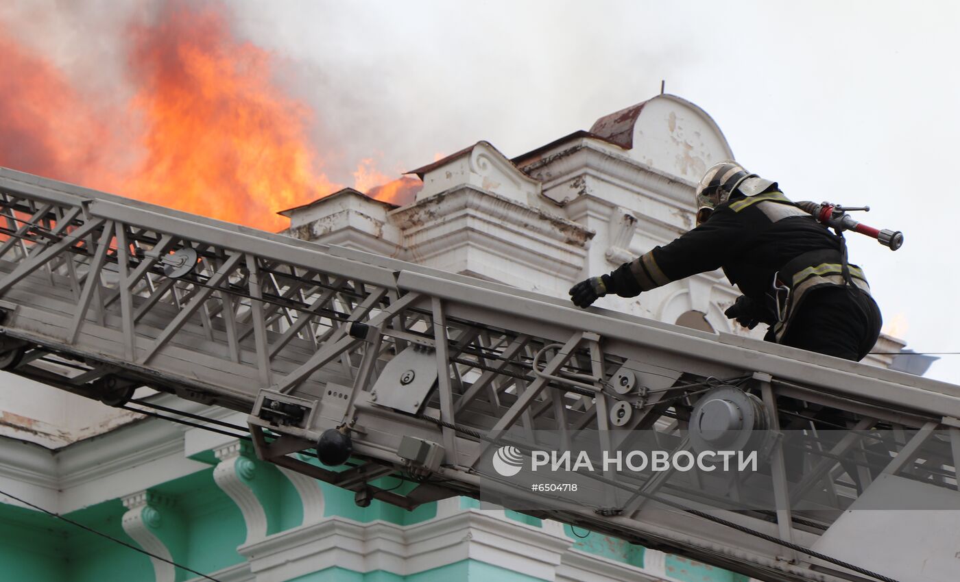 Пожар в кардиохирургическом центре в Благовещенске