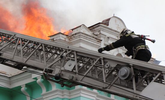 Пожар в кардиохирургическом центре в Благовещенске