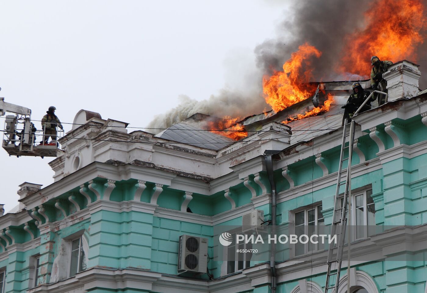 Пожар в кардиохирургическом центре в Благовещенске