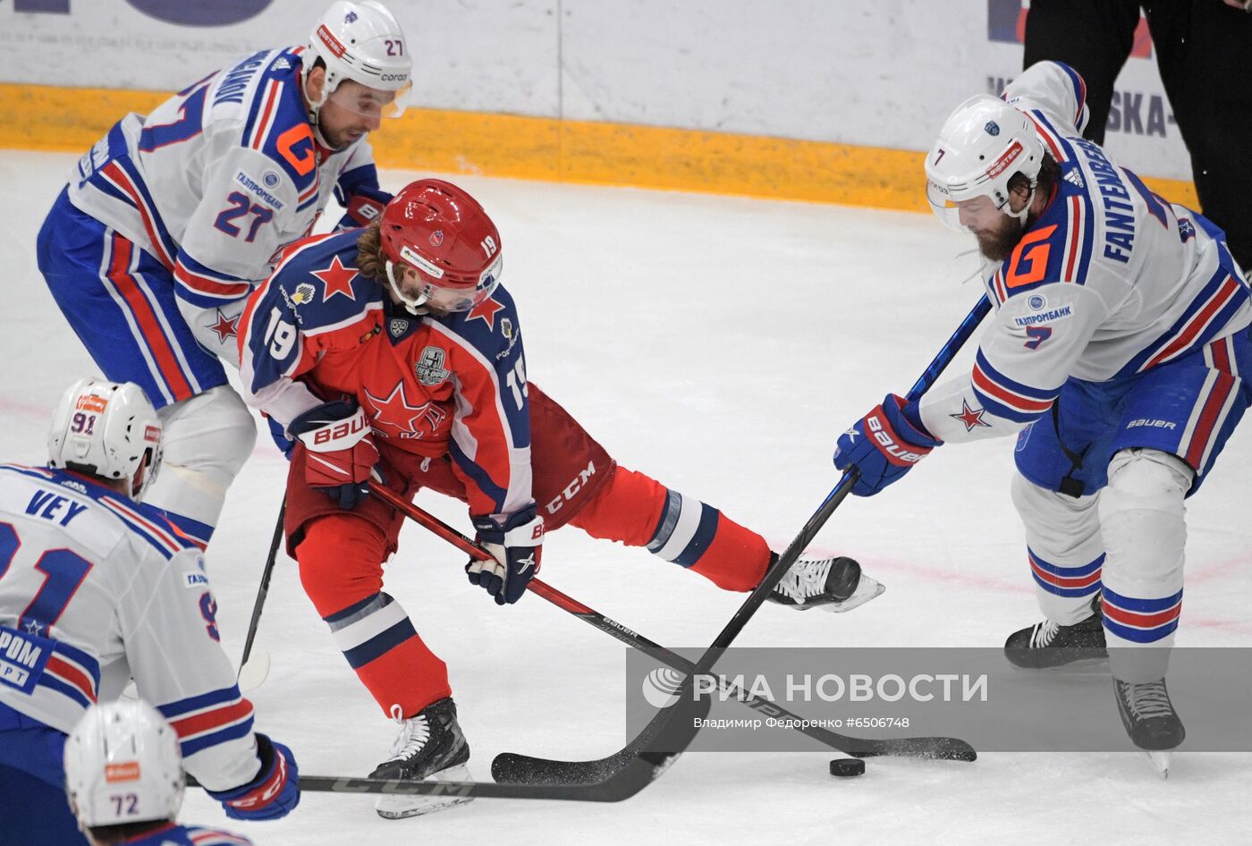 Хоккей. КХЛ. Матч ЦСКА - СКА