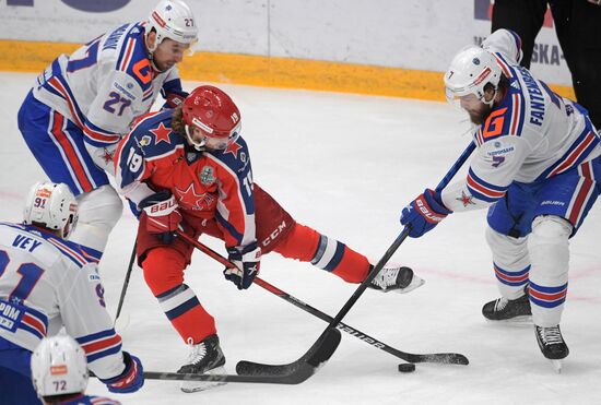 Хоккей. КХЛ. Матч ЦСКА - СКА