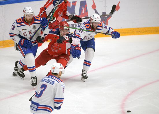 Хоккей. КХЛ. Матч ЦСКА - СКА