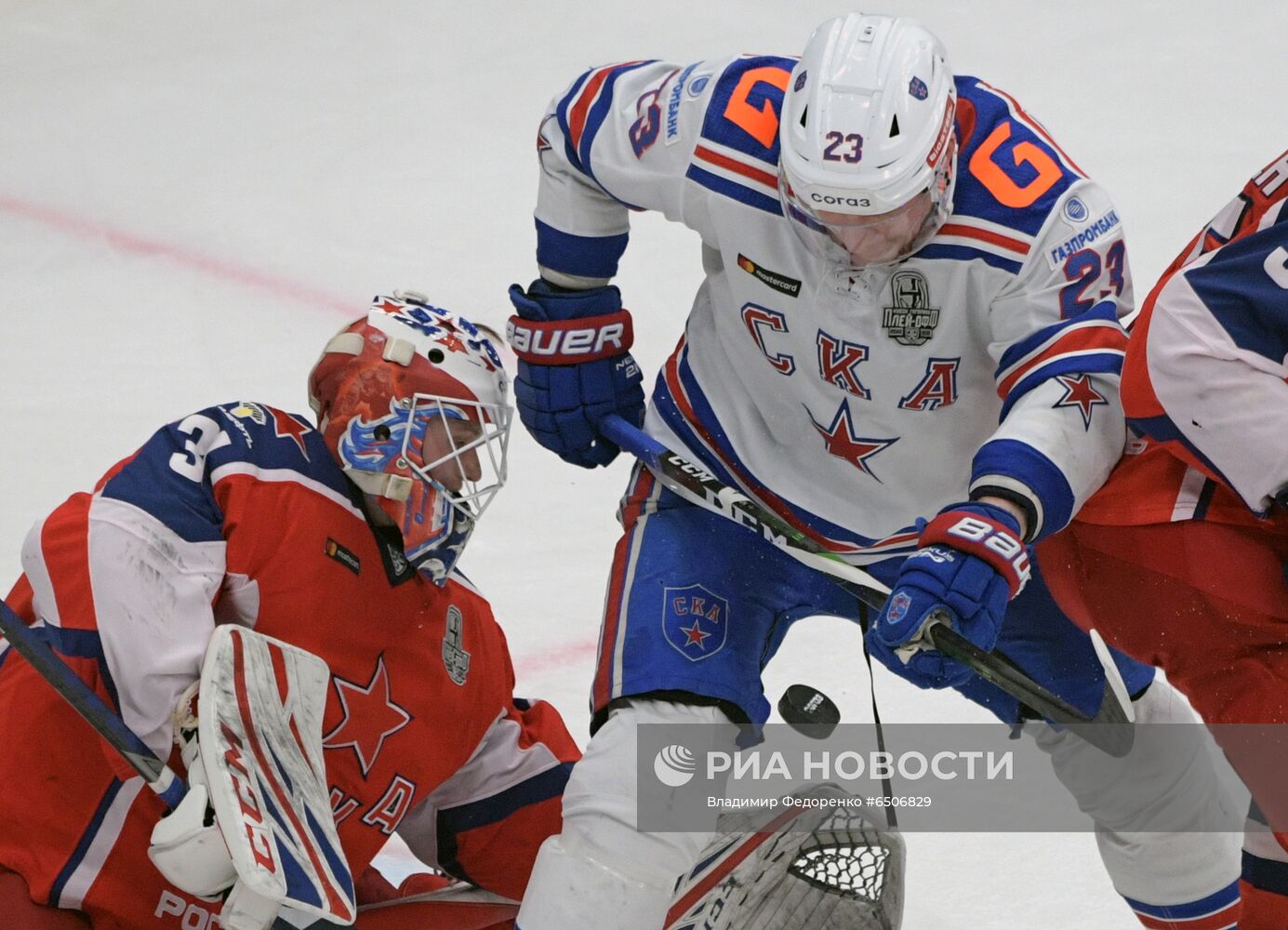 Хоккей. КХЛ. Матч ЦСКА - СКА