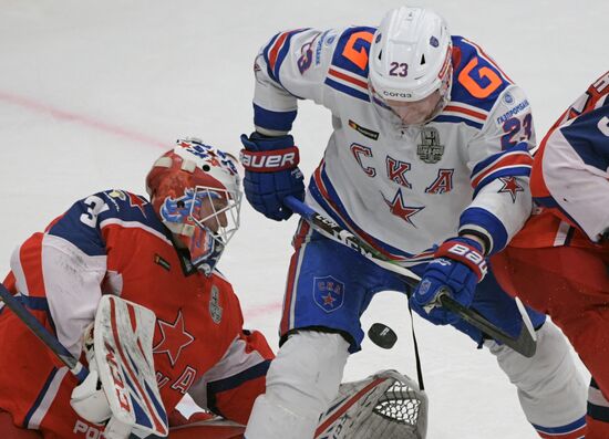 Хоккей. КХЛ. Матч ЦСКА - СКА