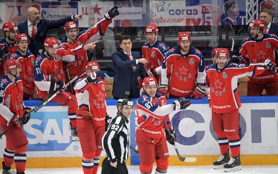 Хоккей. КХЛ. Матч ЦСКА - СКА