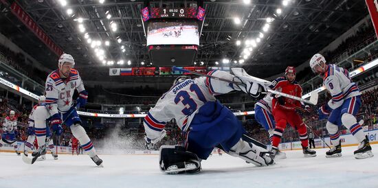 Хоккей. КХЛ. Матч ЦСКА - СКА