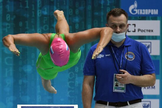 Плавание. Чемпионат России. Второй день