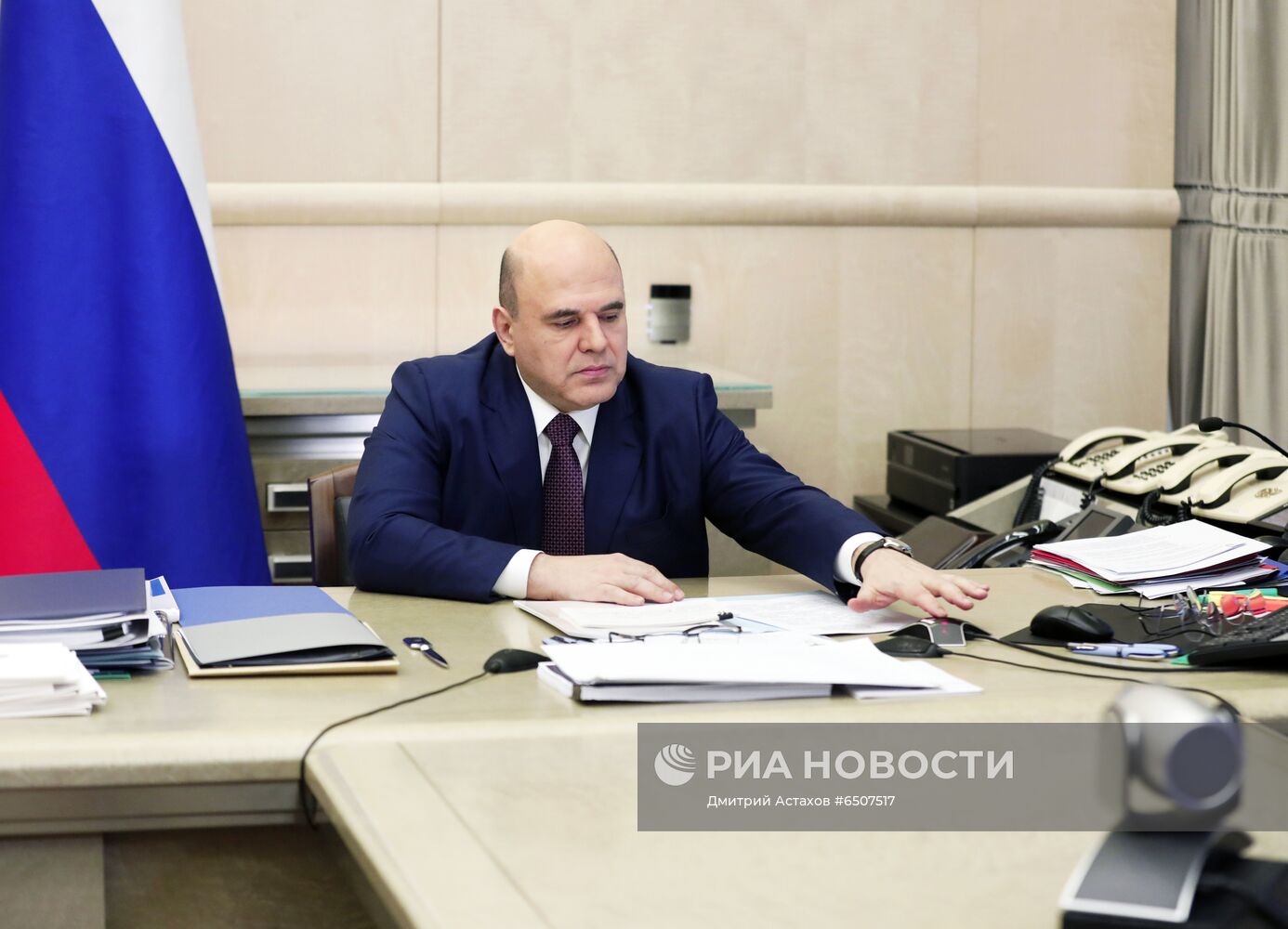 Премьер-министр РФ М. Мишустин провел совещание с вице-премьерами РФ