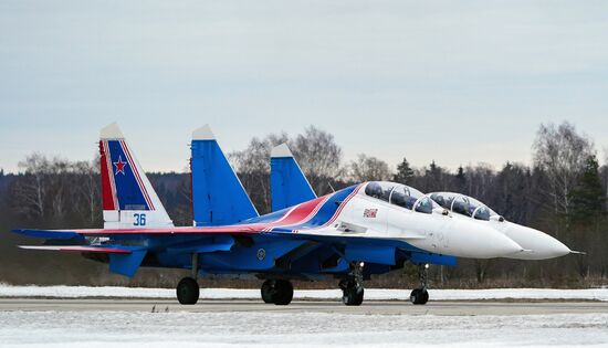 Репетиция воздушной части парада Победы 