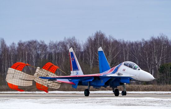 Репетиция воздушной части парада Победы 