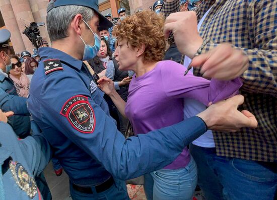 Акция протеста в Ереване