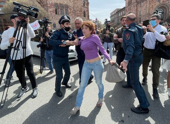 Акция протеста в Ереване