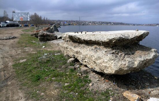 Дамба Хаджибейского лимана в Одессе