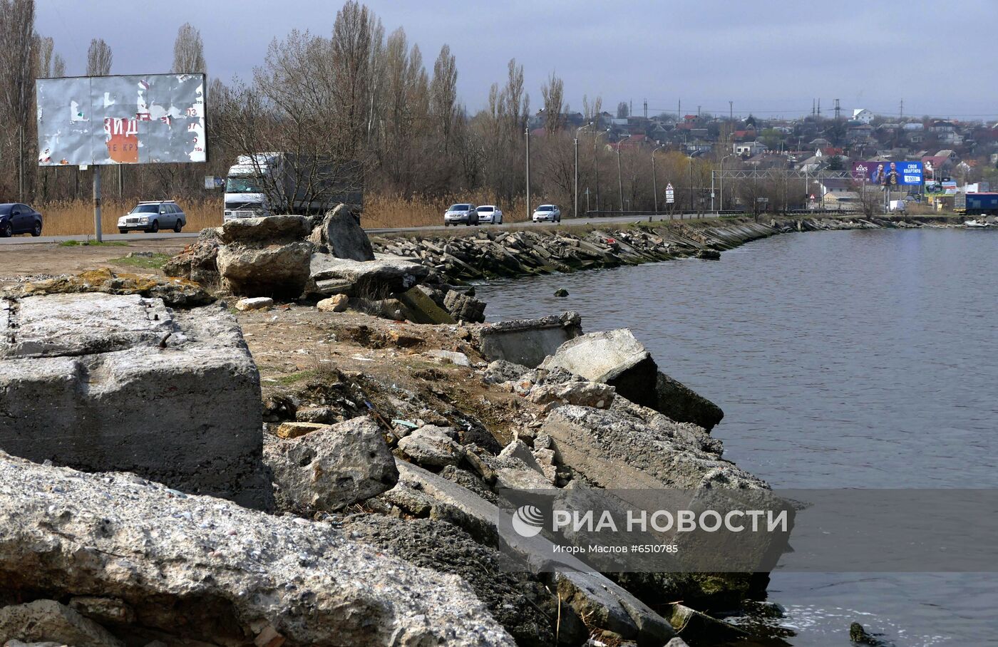 Дамба Хаджибейского лимана в Одессе