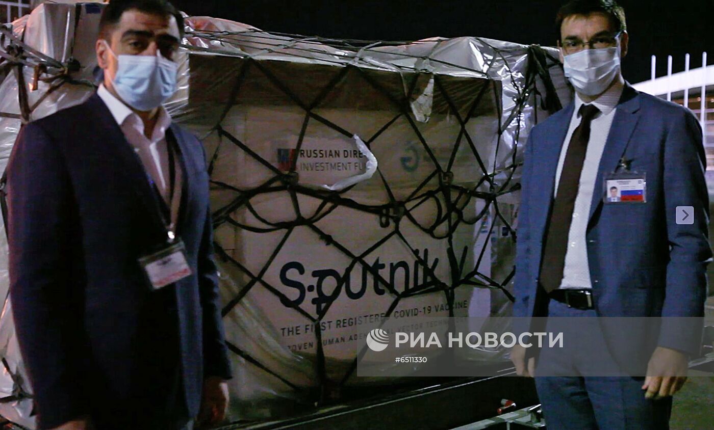 Первая партия вакцины Sputnik V прибыла в Армению