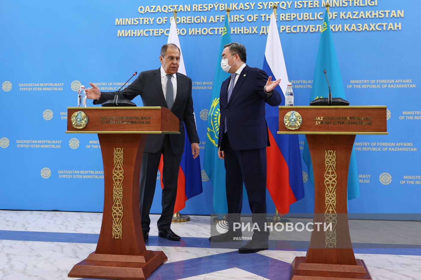 Визит главы МИД РФ С. Лаврова в Казахстан